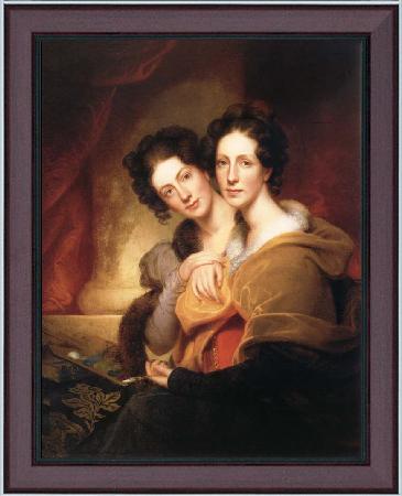 framed  Rembrandt Peale The Sisters, Ta3078-1